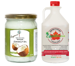 Диета с оригинален канадски кленов сироп и кокосово масло
