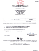 Organic Certificate